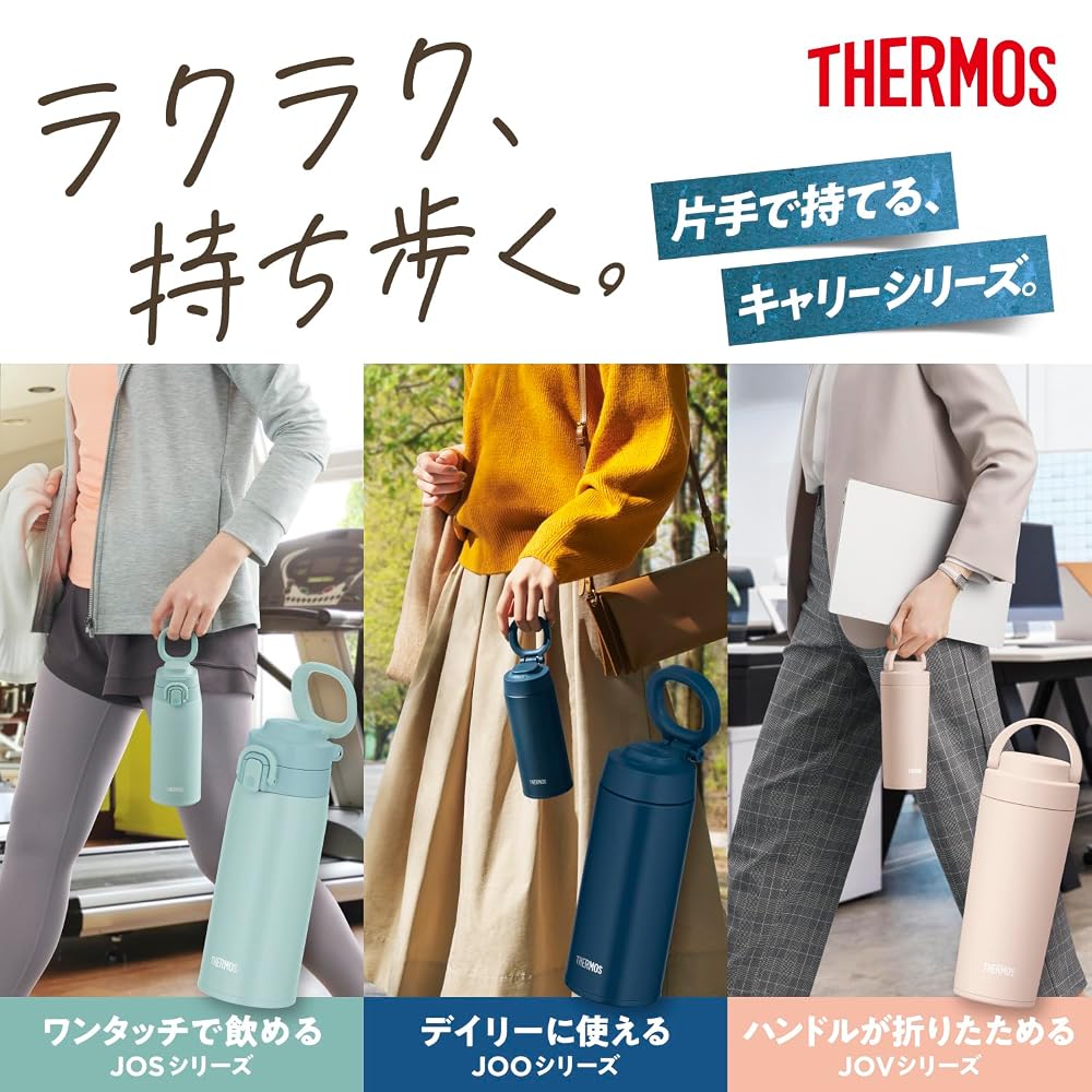 Thermos Vacuum Insulated Portable Mug with Carry Loop, 750ml, Dark Gray, JOS-750 DGY