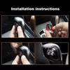 lmn1 Volkswagen Shift Lever Emblem Car Gear Stick Stickers For VW Golf Polo GTI Scirocco ID.3 Passat Tiguan CC Jetta Touareg Touran