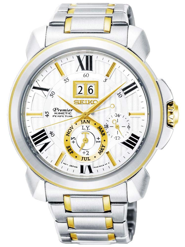 SEIKO Premier Kinetic Perpetual Watch SNP152P1 Microfiber Cloth 13 x 13 cm included [Set Product] & [Re-imported]
