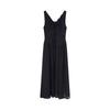 Lap Linen Shirring Ribbon Long Dress As2wo520