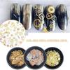 1Box Nail Riveting Metal Gear Machinery Nail Ornament Gold/Silver Charms Rivet Metallic Nail Art Punk Spikes Studs Tip Decor