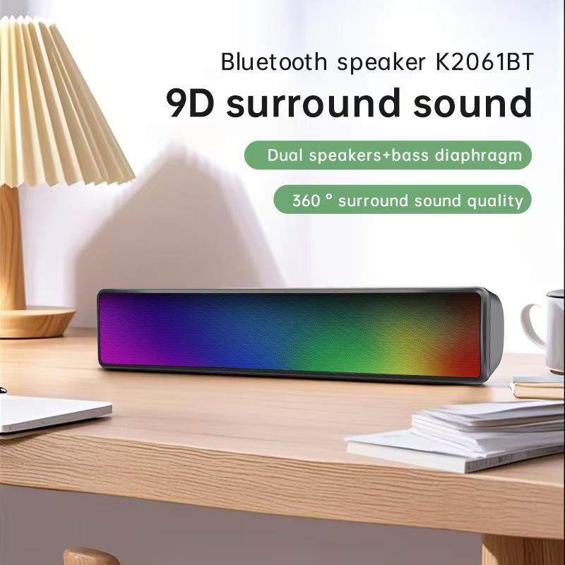 Cool LED Running Lights: Multi-functional Bluetooth Speaker with RGB Soundbar