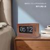 TOPINCN Flip Clock, Retro Desktop Ornament, Flip Clock, 24-Hour Display, Wooden Table Clock