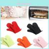 Heat Resistant Kitchen Gloves Thickened Microwave Oven Gloves For Baking And Cooking Anti-slip High Temperature Resistance Polyester Material