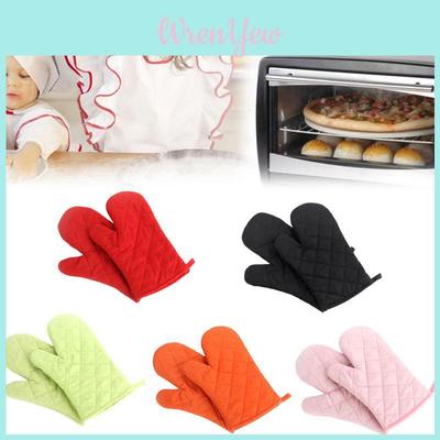 Heat Resistant Kitchen Gloves Thickened Microwave Oven Gloves For Baking And Cooking Anti-slip High Temperature Resistance Polyester Material
