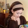 1pc Women Knitted Broad Headbands Fashion Versatile Elegant Simple Solid Color Hair Accessories Suitable For Daily, Casual
