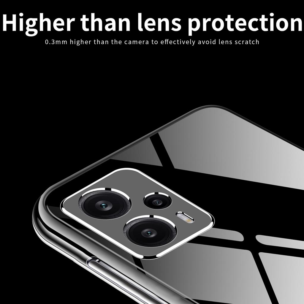 MOFI For Xiaomi Redmi Note 12 Turbo/Poco F5 5G Transparent TPU Protective Case Shockproof Phone Cover