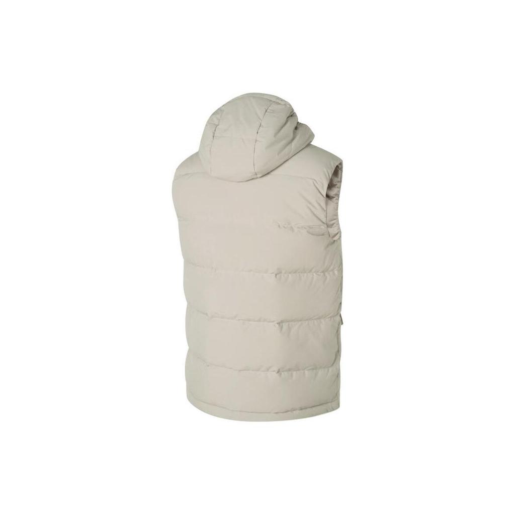 Adidas Down Vests Men's Gray Hooded Moderate HY3935