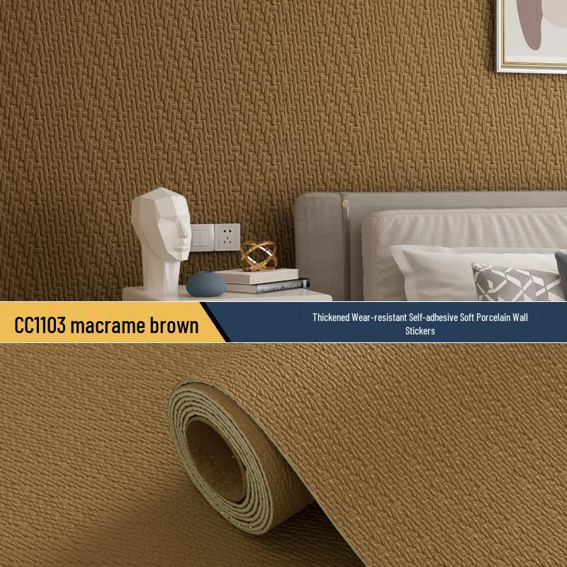 3D Imitation Stone Bendable Self-Adhesive Wallpaper for Wall Renovation