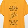 Funny Pizza Diet T-Shirt, Foodie Pun Gift