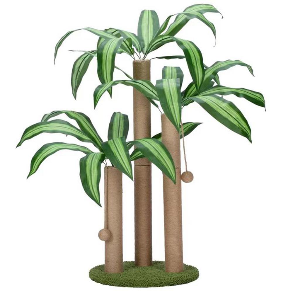 

Simulated Dracaena Fragrans Three Pillars Cat Scratching Post Climbing Stick Type A