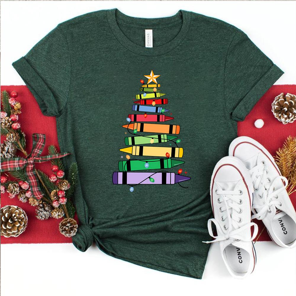 

Christmas Teacher Shirt School Christmas Teacher Life Tshirt Lit It Up Xmas Tee Merry Santa Shirt Holiday Party Tops Xmas Gift S