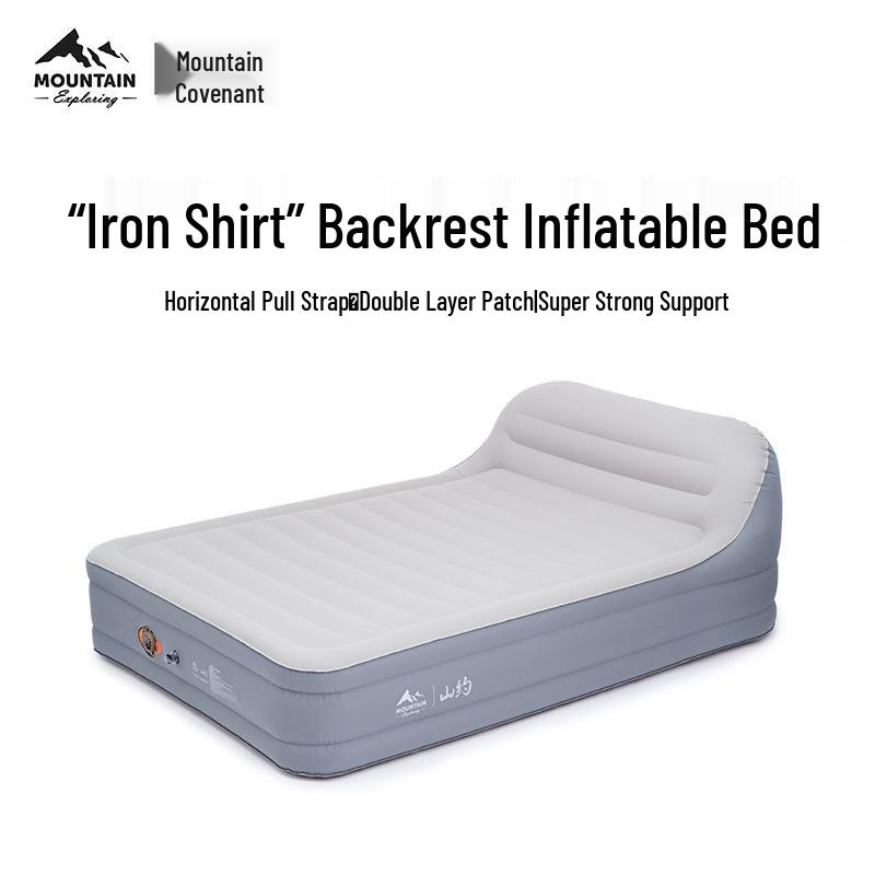Double-Layer Inflatable Backrest Mattress for Two with Thickened Design