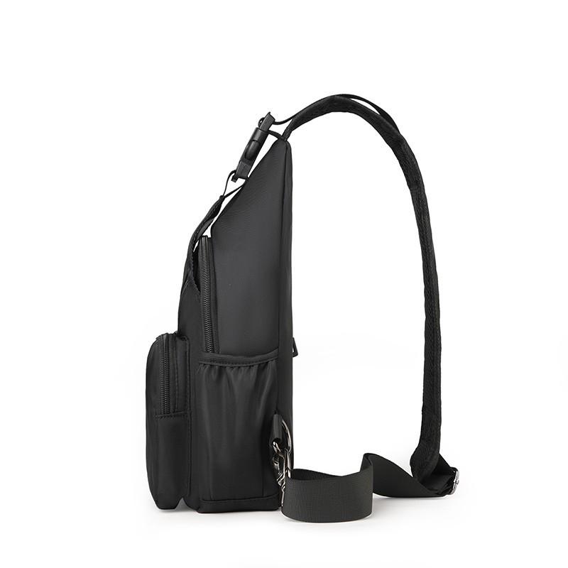 Geantă pentru piept transfrontalier pentru bărbați: Geantă de umăr multifuncțională pentru naveta și timpul liber.