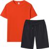 Men's Summer Sports Casual T-Shirt & Shorts Set - Breathable, Loose Fit, Short-Sleeved, Round Neck