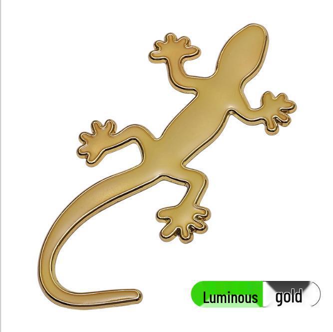 3D Luminous Metal Gecko Car Sticker - Decorative Scratch Cover for Car Body & Tail