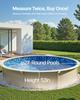 VEVOR 21-ft Round Above Ground Pool Liner, Unibead Pool Liners, Standard Gauge, 52inch Wall Height