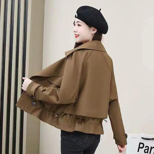 Women's Short Windbreaker Jacket Women's Korean Version Loose Autumn Versatile Short Jacket