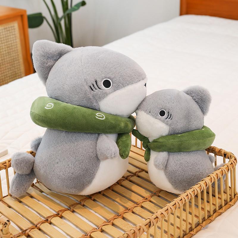 Plush Shark Outing Toy Cute Cartoon Girl Child Birthday Holiday Gifts Dolls