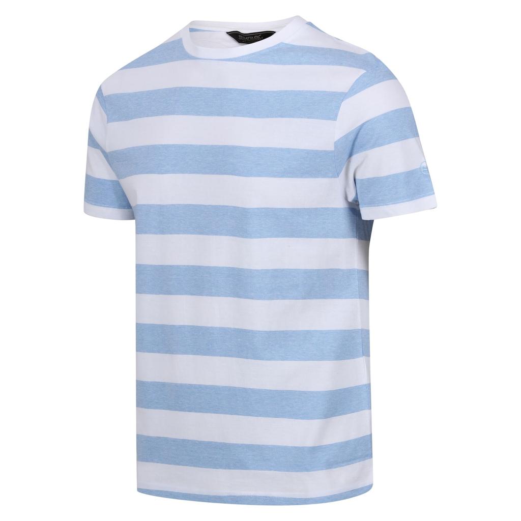 Regatta Mens Ryeden Striped Coolweave T-Shirt