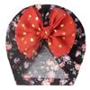 New Baby Boneless Hat, Children's Printed Cute Hat, Bronzing Bow Fontanelle Baby Fetal Cap