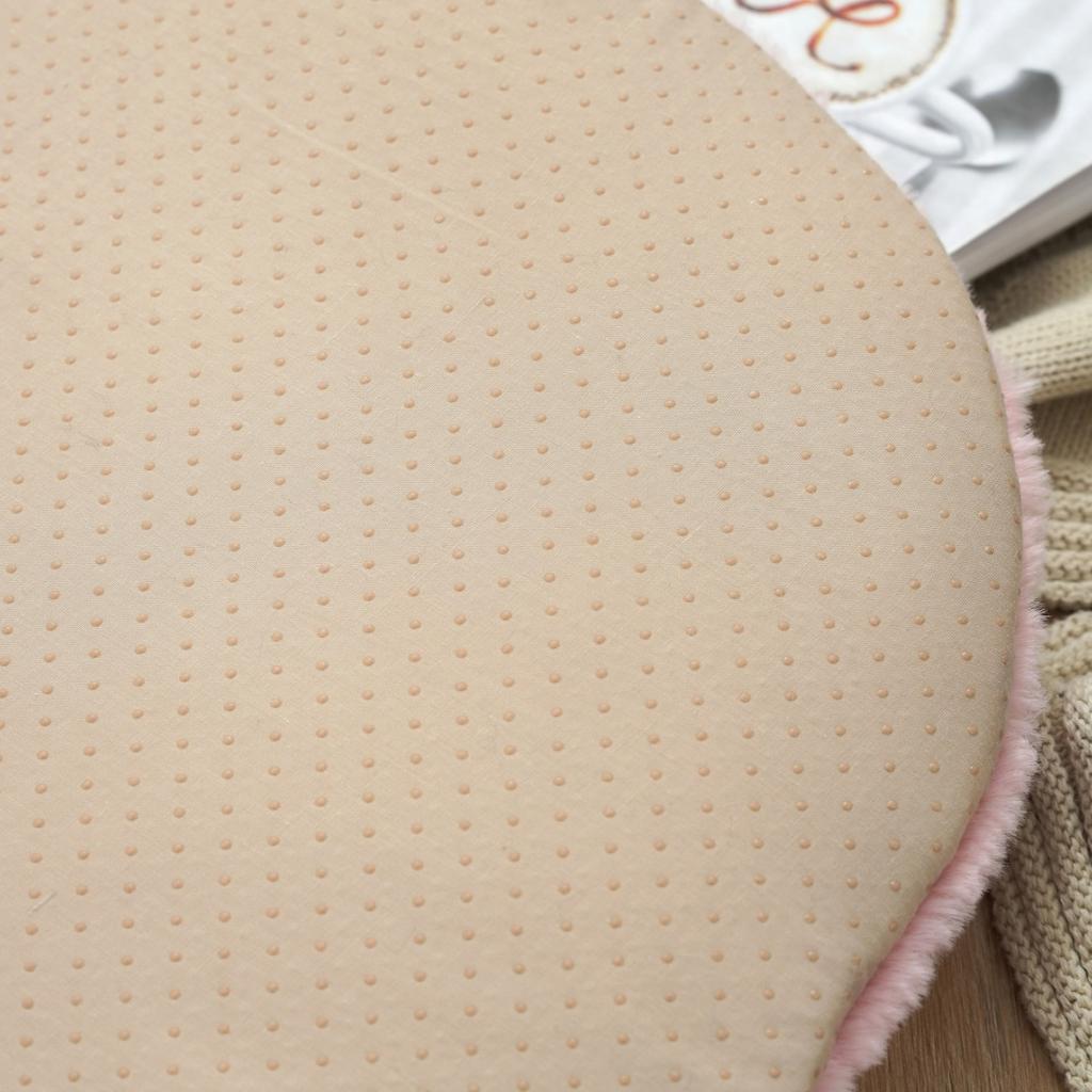 Plush Chair Pad Rose Flower Design Thickened Office Chair Cushion Anti-Slip Seat Pad for Home And Office Floor