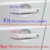 Carbon Fiber/Chrome Car Door Handle Cover Trim For Toyota Corolla Cross Camry