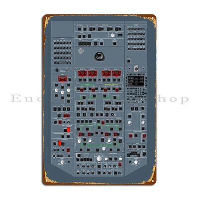 Airbus A380 Overhead Panel Metal Plaque Wall Decor Living Room Bar Designs Cinema Tin Sign Poster