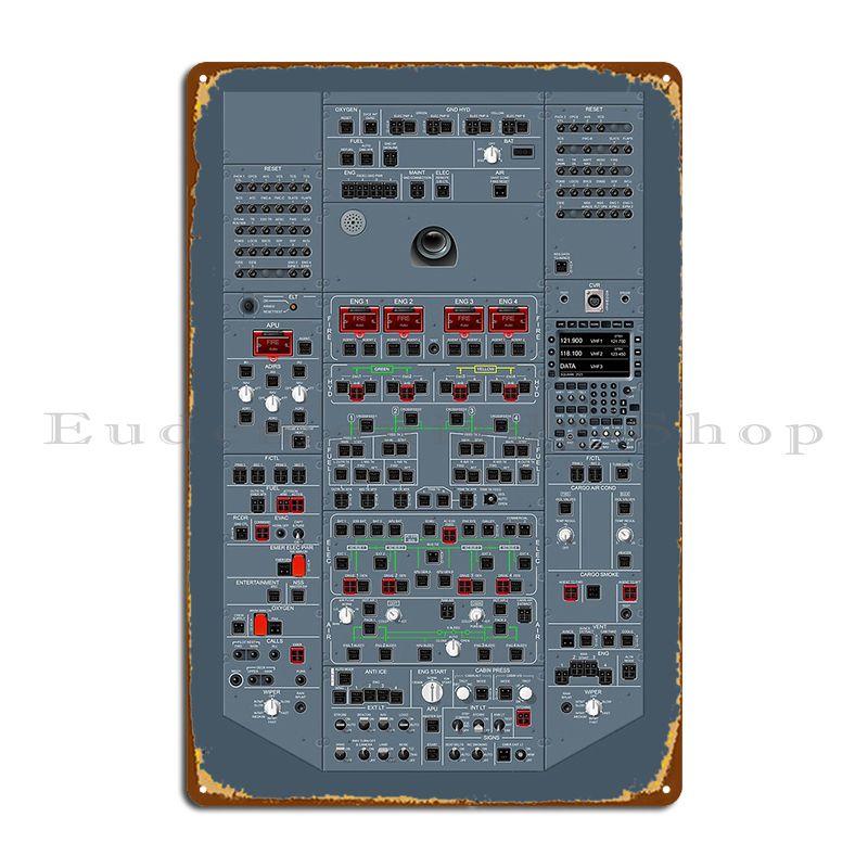 

Airbus A380 Верхняя панель Металлическая табличка Настенный декор Гостиная Бар Дизайн Кино Жестяная вывеска Постер 20x30cm（7.8x11.8inch）