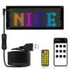 Car LED Pixel Panel Light APP Remote Control Soft Foldable Lighting Graffiti Scrolling Signboard Windshield Advertising Screen