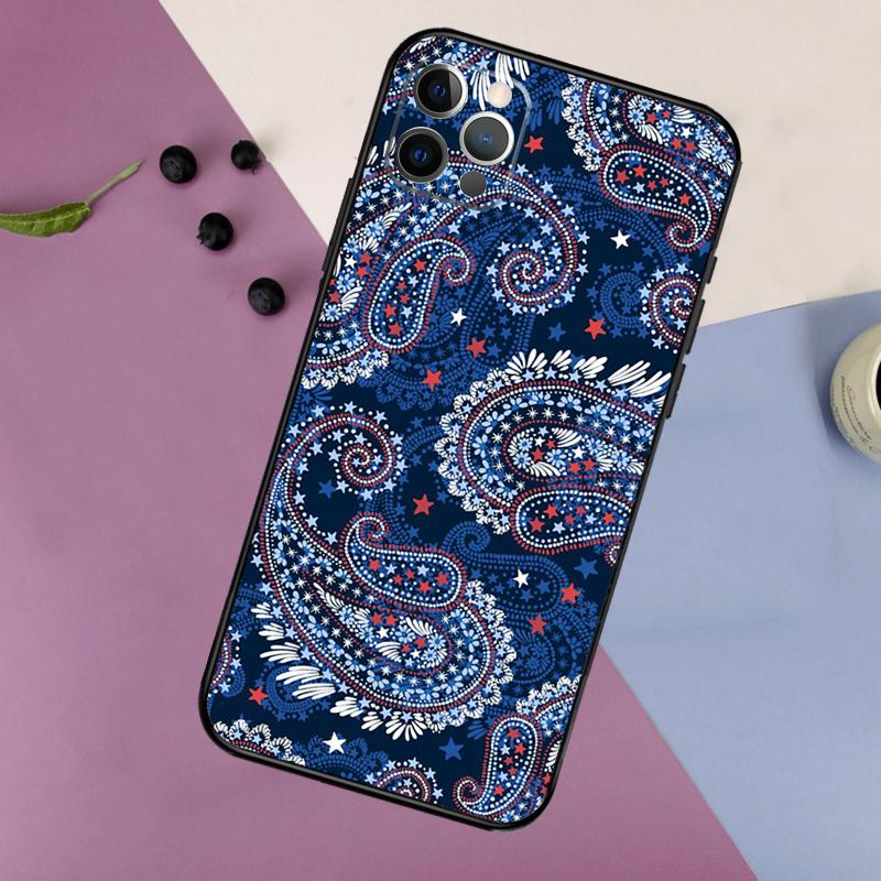 Paisley Pattern Phone Case For iPhone 17 16 15 14 11 12 13 Pro Max Plus 12 13 mini 16e 17 Air Bumper Cover