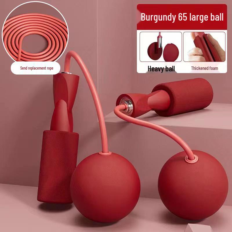 Weighted Cordless Jump Rope with Double Bearings for Indoor Training