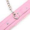 BDSM Bondage Adjustable PU Leather Plush Pink Handcuffs Footcuffs Ankle Cuffs Slave Restraints Sex Adult Flirting Toy for