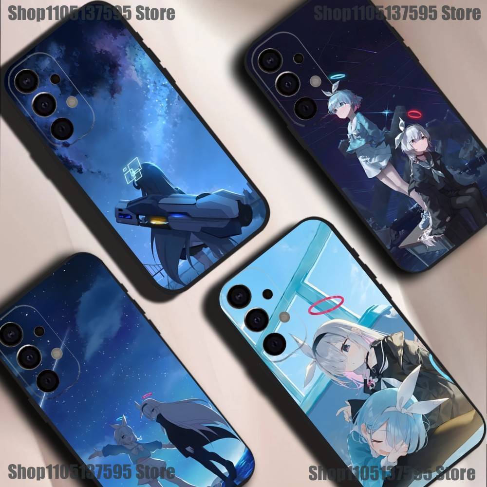 Blue Archive Game Phone Case For Samsung S25,S24,S21,S22,S23,S30,Ultra,S20,Plus,Fe,Lite,5G Black Cover