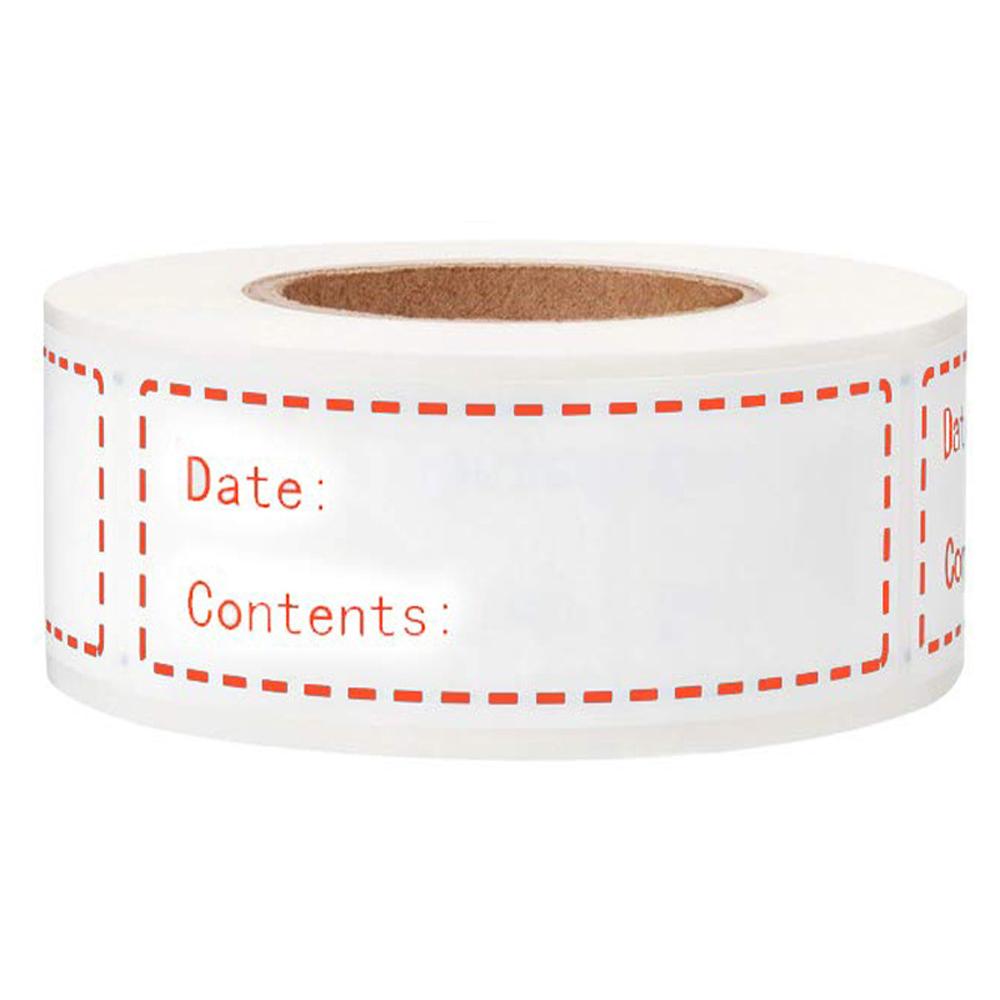 Dissolvable Food Labels By Food Safe 1x3 Kitchen Storage Freezer Stickers Perfect For Reusable Containers 250 Labels Per Roll