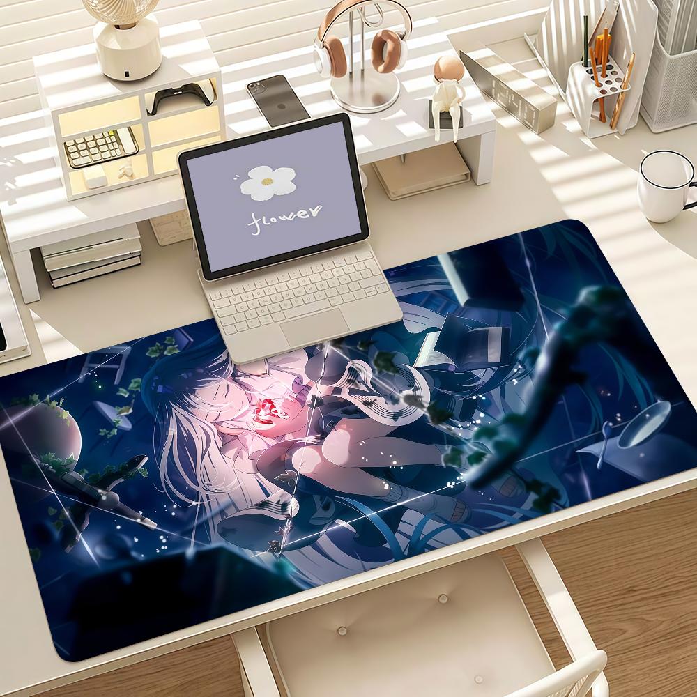 Cartoon Yyoisaki Kkanade Game Mouse Pad Anti Slip Rubber Edge Locked Thickened Laptop Gaming Desk Mat