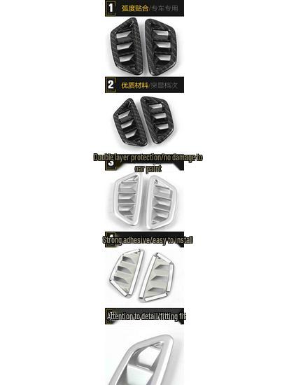 Cheetah CS9 Air Vent Decorative Frame - Electroplated Dashboard Air Conditioning Outlet Sequin Trim