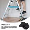 Non Slip Rubber Ladder Legs Pads 2Pcs Replacement Covers for Folding and Telescopic Ladders Enhance Safety and Stability