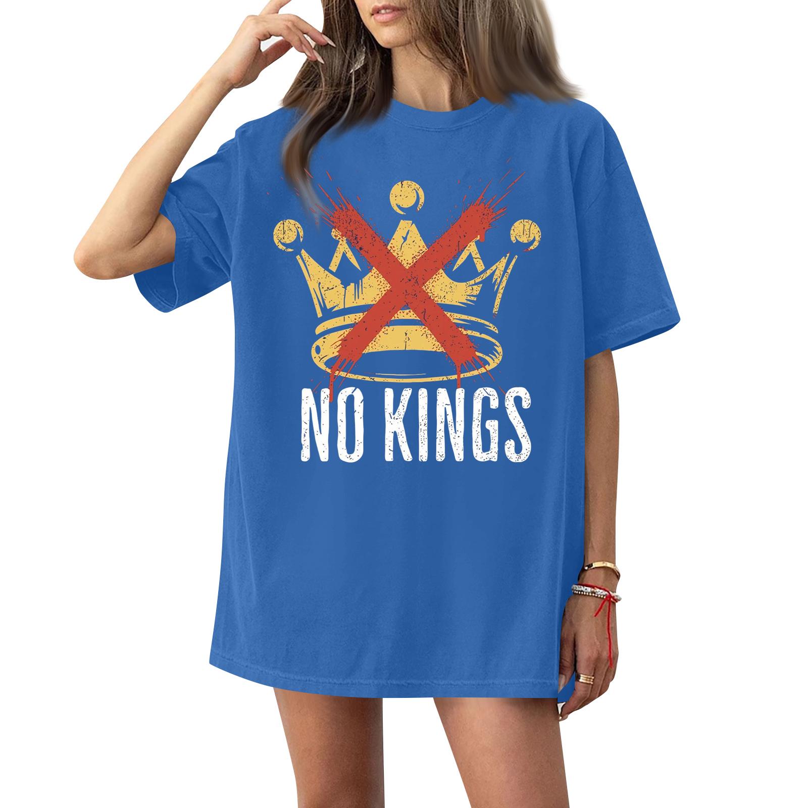 

Women Casual Crew Neck Short Sleeve T Shirt Loose Fit Graphic Printed Top Soft Lightweight Fabric Comfortable Daily Wear XXL синий