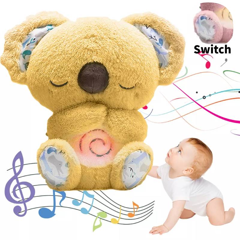 Plush Anxiety Relief Toys Cute Koala Breathing Musical Soothing Doll Toy Sleep