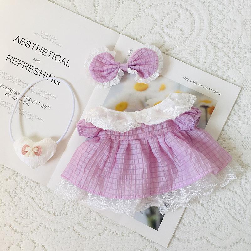 Medium 30cm Handmade Doll Clothes for Jointed Bear - S Size Belle Lulu Outfit Gift for Girls