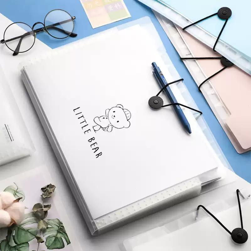 Transparenter Einsteck-Aktenordner A4 Dokumententasche Mehrschichtiger erweiterbarer Ordnerhalter Für Schule Büro Schreibwaren