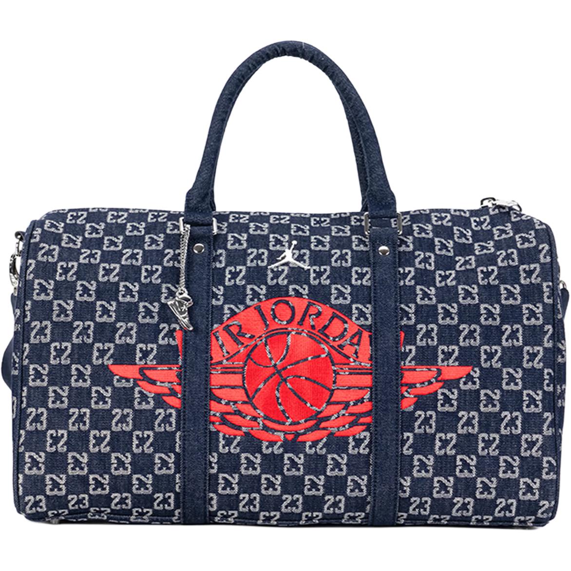 

Jordan 26L All Over Print Basketball Letter Print Polyester Crossbody Travel Bag Unisex Bags Dark-Denim JD2623002AD-001 Dark Denim