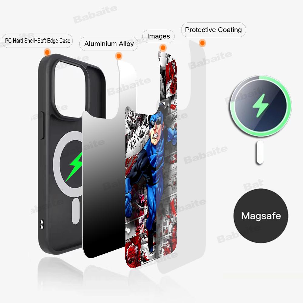 Beliebter Animations-Superheld I-Invincible Cartoon-Handyhülle Magnetische Hülle Für IPhone 16 14 13 12 11 15 Pro Max Plus