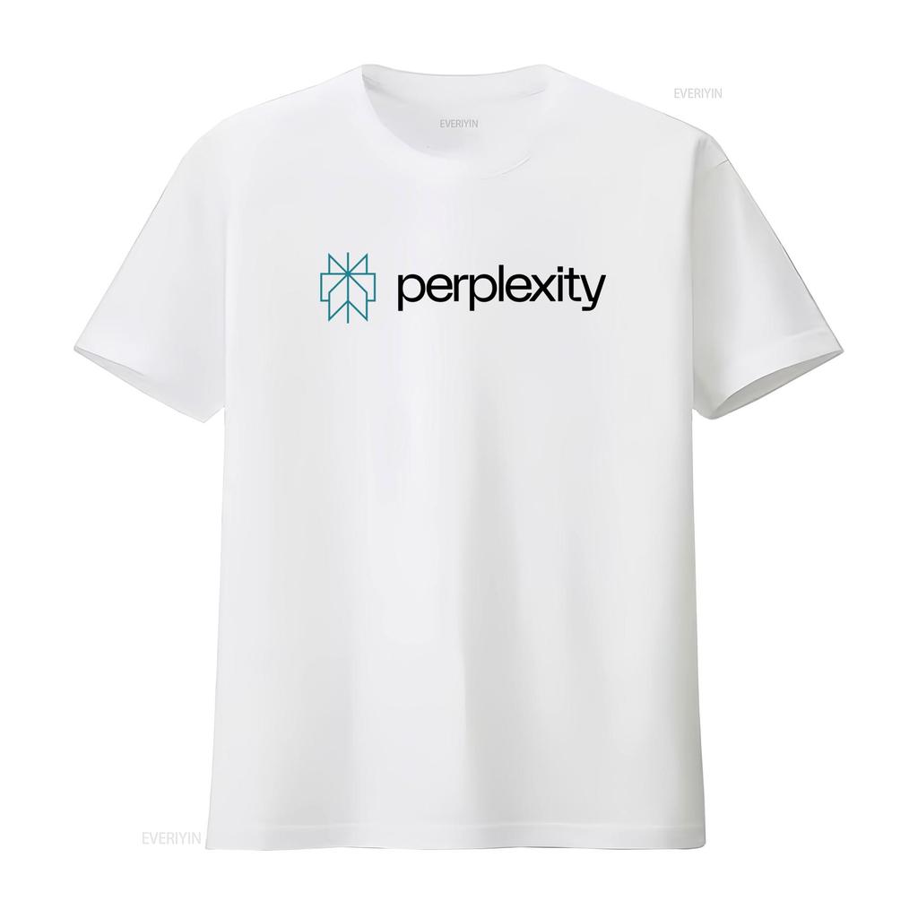 Perplexity AI T Shirt Cool Minimal Artificial Intelligence Tech for Vintage Washed Fashion Homme Top For Everyday Wear