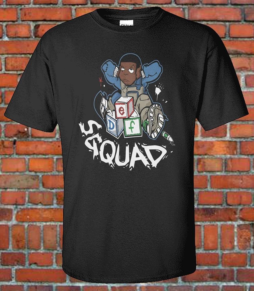 Retro 90s Hip Hop DEF Squad Graphic Tee Vintage Style Urban Streetwear TShirt M