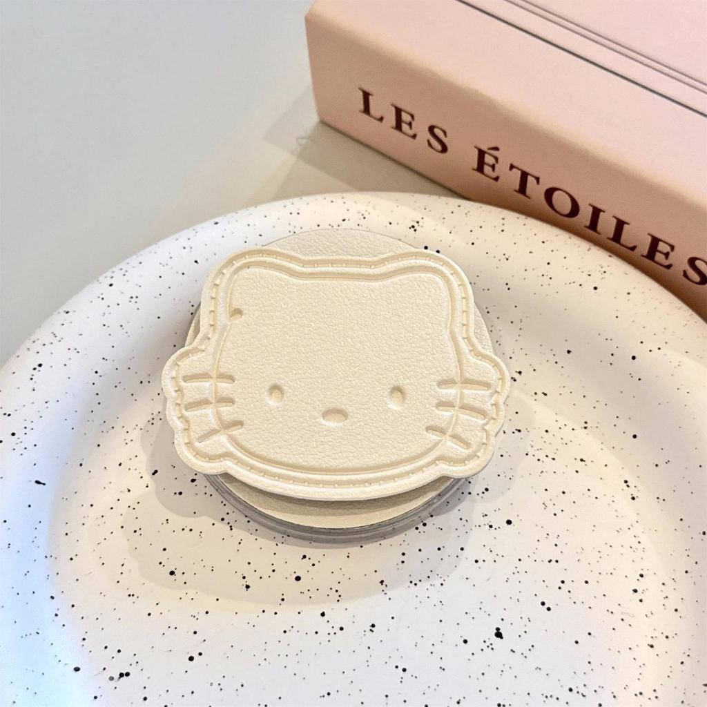 Cartoon Kitty Macaron Leather Case for MagSafe – Strong Adsorption