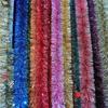 Shiny Tinsel Garland Streamer Ribbon for Birthday, Christmas, Wedding, and Party Decorations.