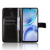 For ZTE Blade A36 PU Leather Case with Strap Crazy Horse Texture Phone Wallet Cover
