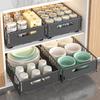 Pull-Out Kitchen Organizer: Sliding Rack for Bowls, Dishes, Spices & Under Sink Storage